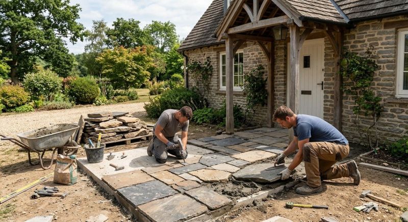 Flagstone Installation